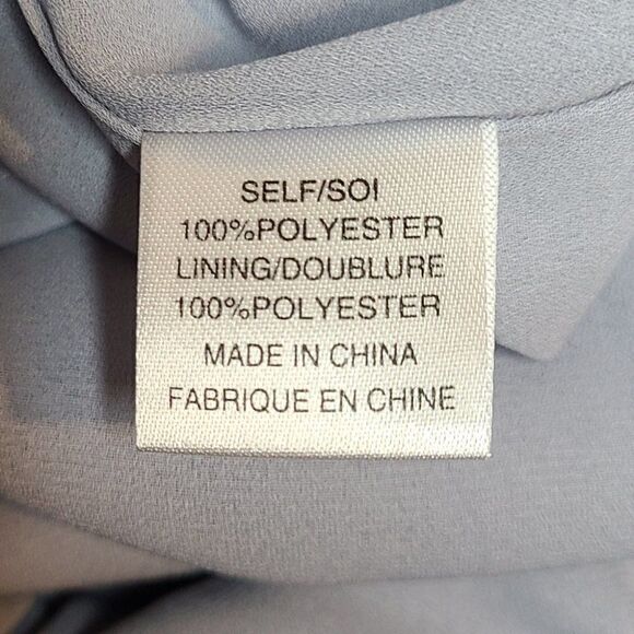 Chambray Grey-Blue Off-Shoulder Ruffle Dress - NWT - M - Picture 13 of 13